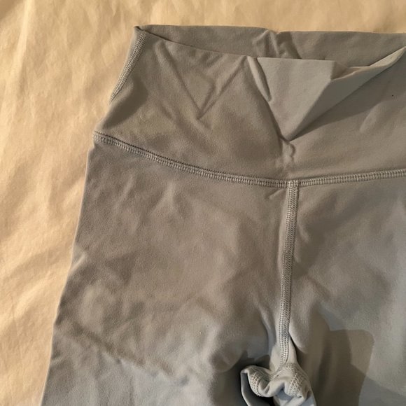 ALO WARM AIRBRUSH HIGH-WAIST NOCTURNE FLEECE LEGGING CHALK BLUE - Picture 4 of 7